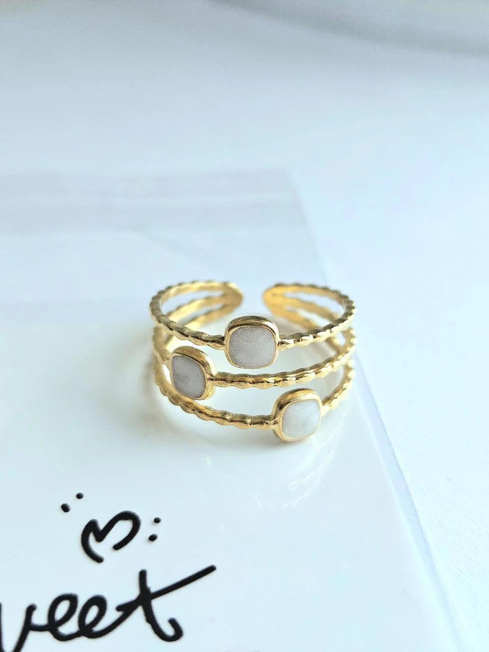 Bague en acier inoxydable tendance – photo 2